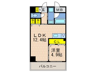 ルガールボニート新神戸の物件間取画像